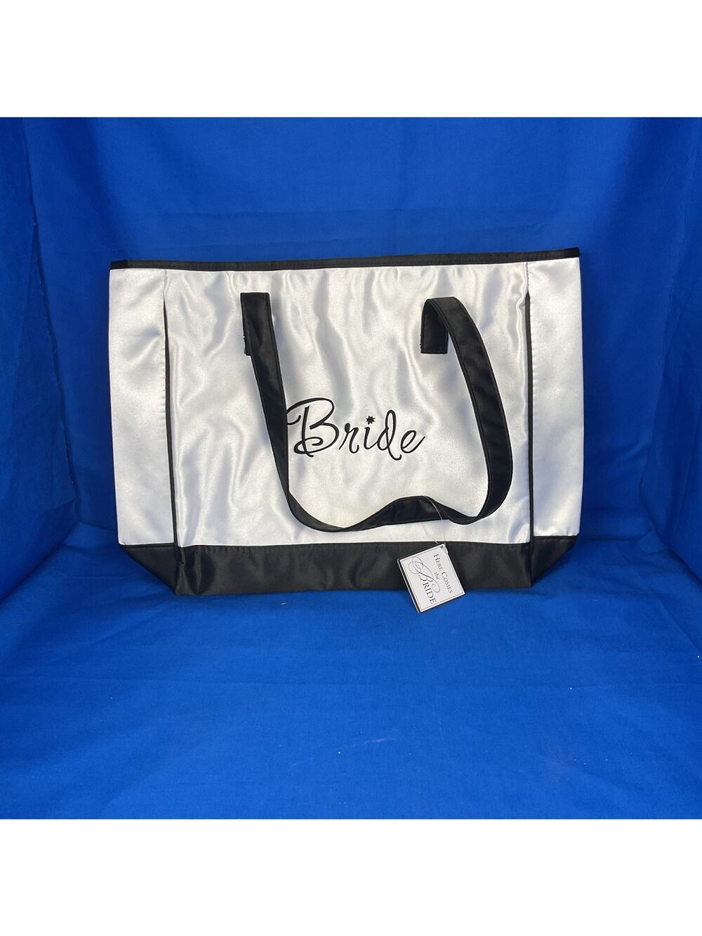 "Here Comes the Bride" Satin Tote Bag - NWT Bridal Shower Gift